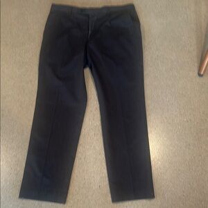 Uniqlo Black Dress Pants Straight-Leg Classic